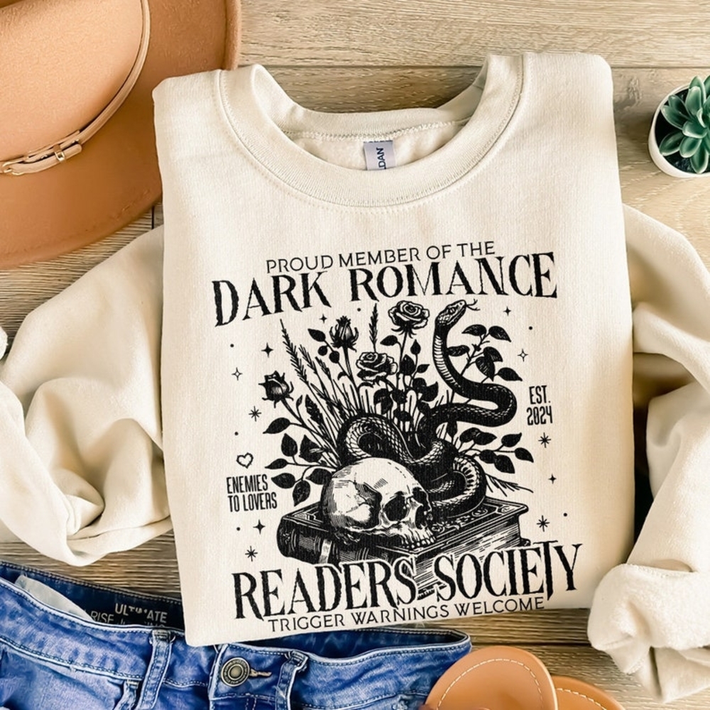 Dark Romance Readers Society Cream Sweatshirt